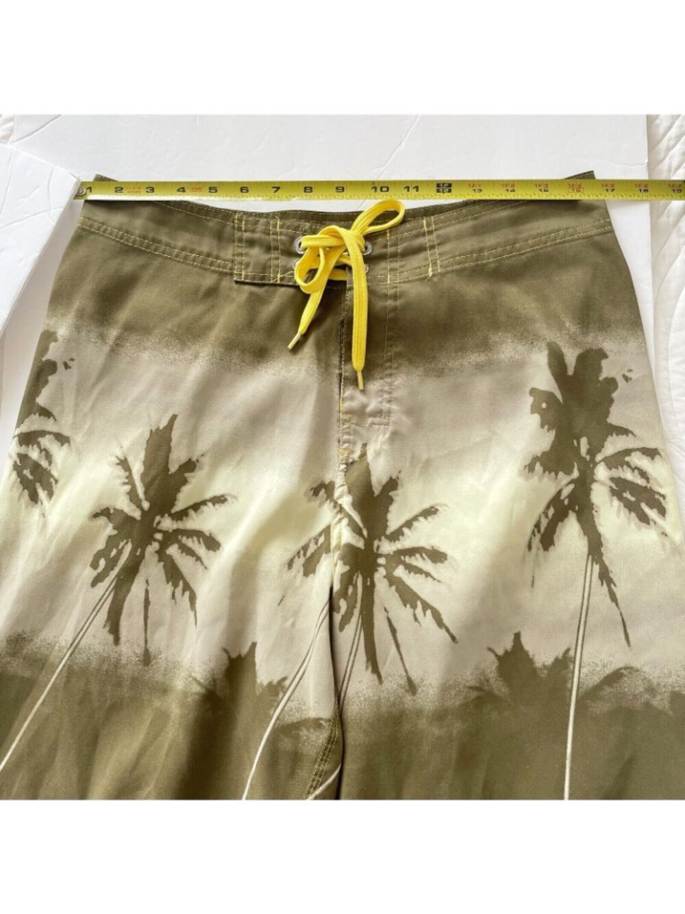 Panama Jack Mens Short Size 32 Green Summer Beach Drawstring Surf Boardshorts - Picture 5 of 10